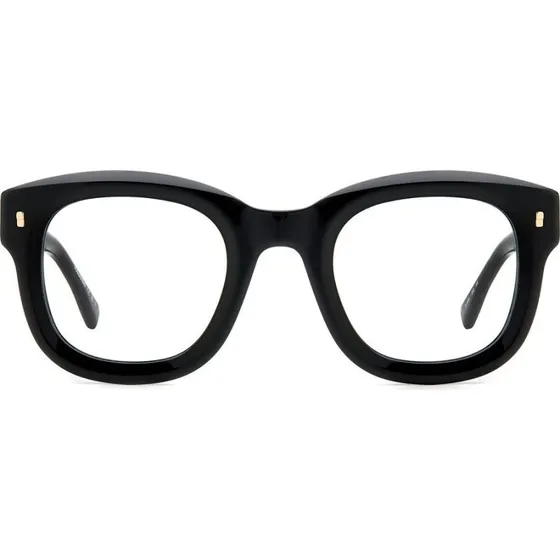 Dsquared2 D2 0091 Occhiali da Vista Squadrati Oro e Nero