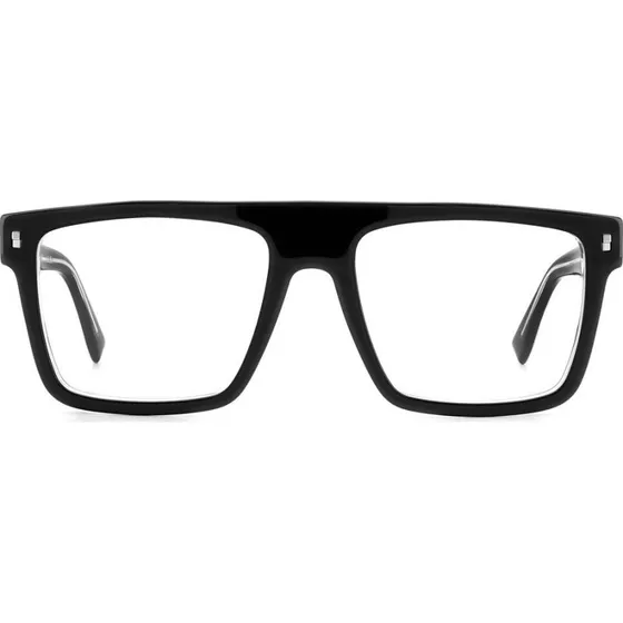 Dsquared2 Icon 0012 Occhiali da Vista Uomo Nero Geometrici