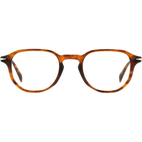 David Beckham DB 1140 Occhiali da Vista Uomo Geometrici Corno Marrone