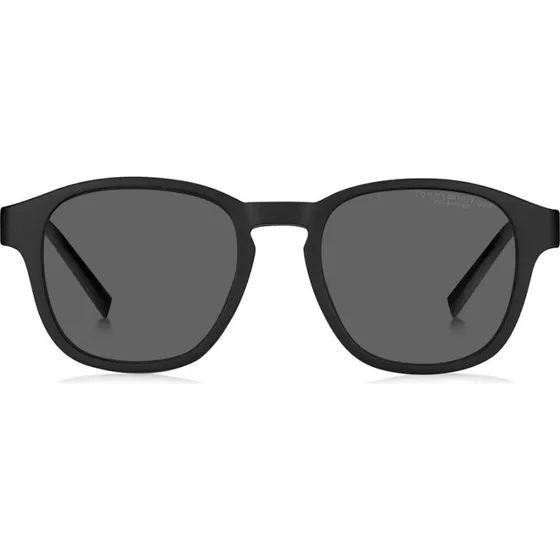 Tommy Hilfiger TH 2085/CS Occhiali da Sole Quadrati Nero e Grigio