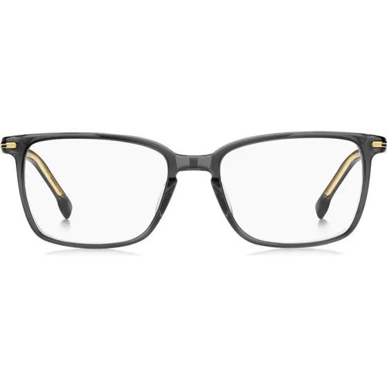Boss 1670/F Occhiali da Vista Uomo Squadrati in Bio-Acetato Grigio