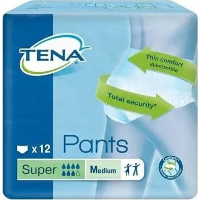 Tena Pants Plus Pantaloni Assorbenti Super, 12 Pezzi