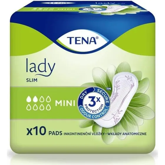 Tena Lady Slim Mini, Assorbenti per Incontinenza Femminile 10 pz