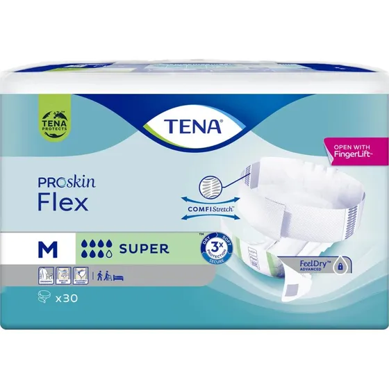 Tena Flex ProSkin Super Pannoloni per adulti, Taglia M, 30 pz