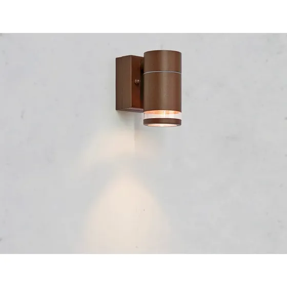 Applique da esterni LED Luno Markslöjd, marrone, IP65, dimmerabile