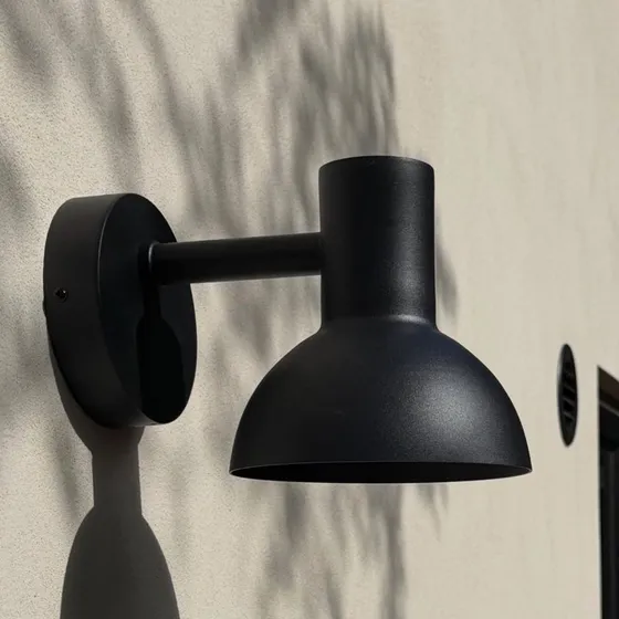 Markslöjd Applique da esterno LED Nubi, Acciaio Inox, Nera