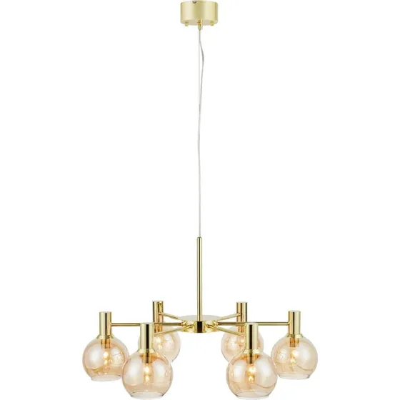 Markslöjd Lampada a sospensione Ambra, Ottone e Vetro, Ø 75 cm