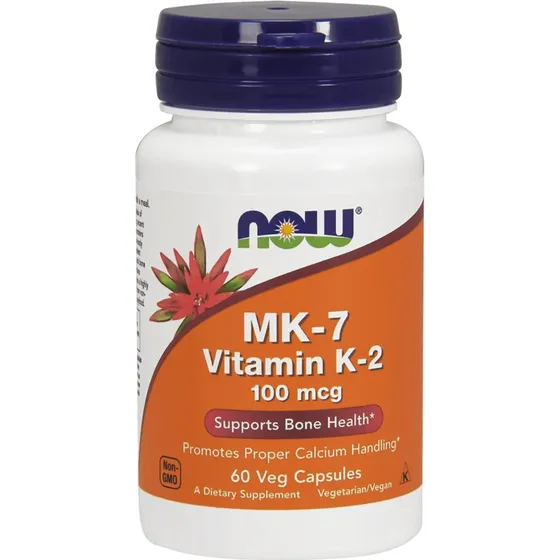 Now Foods MK-7 Vitamina K-2 100 µg, 60 Capsule