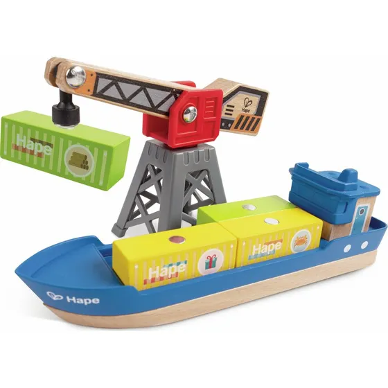Hape Nave Da Carico E Gru (E3792)
