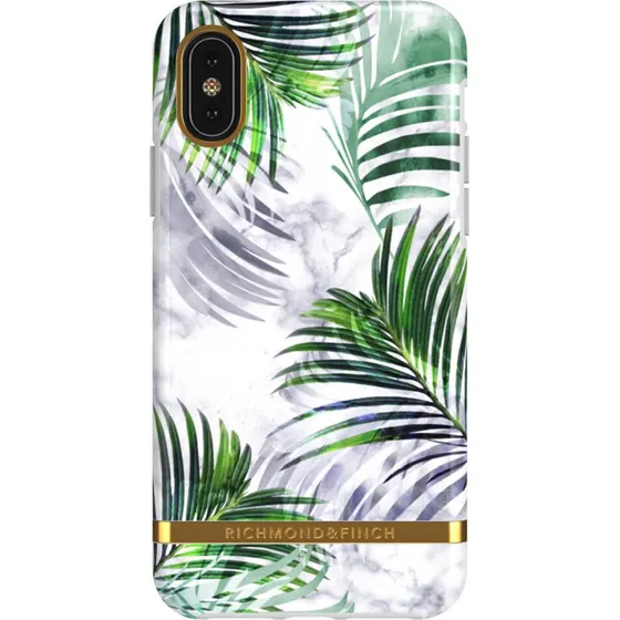 Richmond & Finch Custodia iPhone X/XS - Marmo Bianco e Tropici