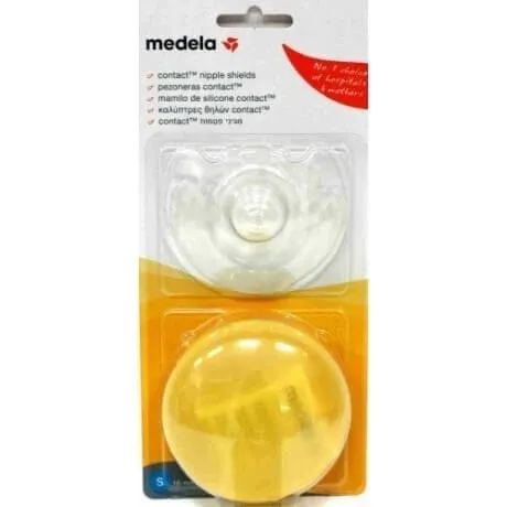 Medela Schermi per Capezzoli a Contatto in Silicone con Custodia