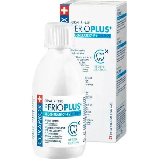 Curaprox Perio Plus Regenerate Collutorio CHX 0.09% CITROX 200 ml