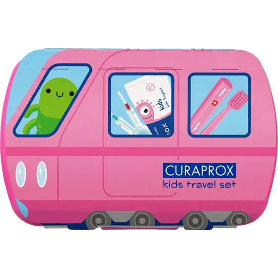 Curaprox Kids Travel Set Rosa