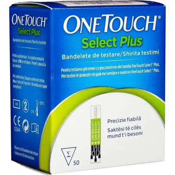 Lifescan OneTouch Select Plus Strisce Reattive, 50 Pezzi