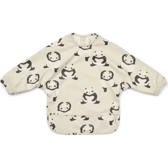 Liewood Merle Bavaglino con Maniche e Tasca - Panda/Sandy