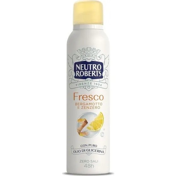 Neutro Roberts Deodorante Spray Bergamotto e Zenzero 48h 150ml