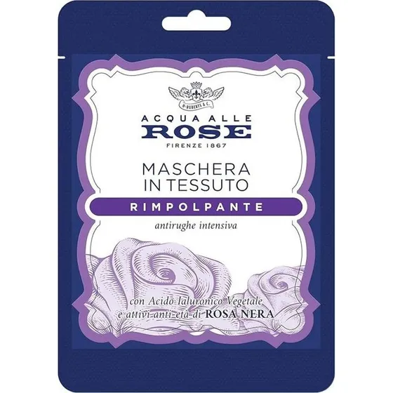 Acqua alle Rose Maschera Viso Rimpolpante con Acido Ialuronico