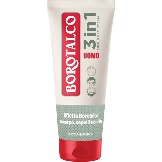 Borotalco Doccia Schiuma Uomo 3 in 1 Muschiato 200ml