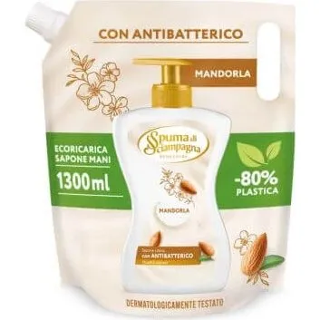 Spuma di Sciampagna Sapone Liquido Crema Mandorla 1300 ml
