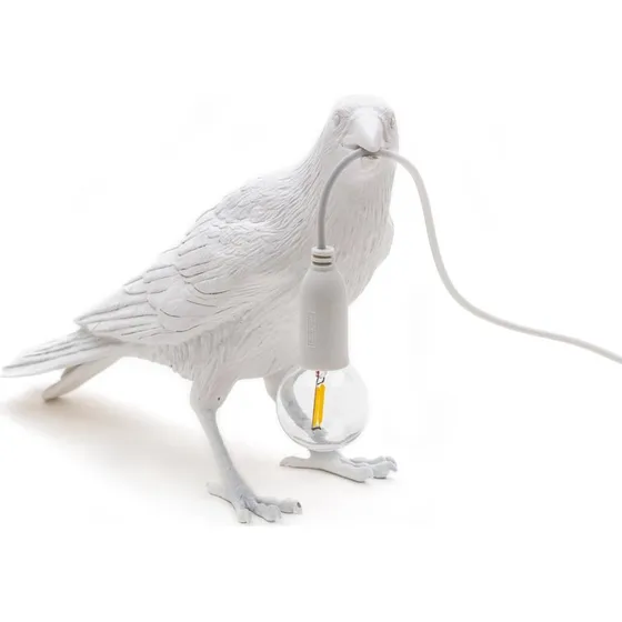 Seletti Bird Lamp Lampada da Tavolo Bianca