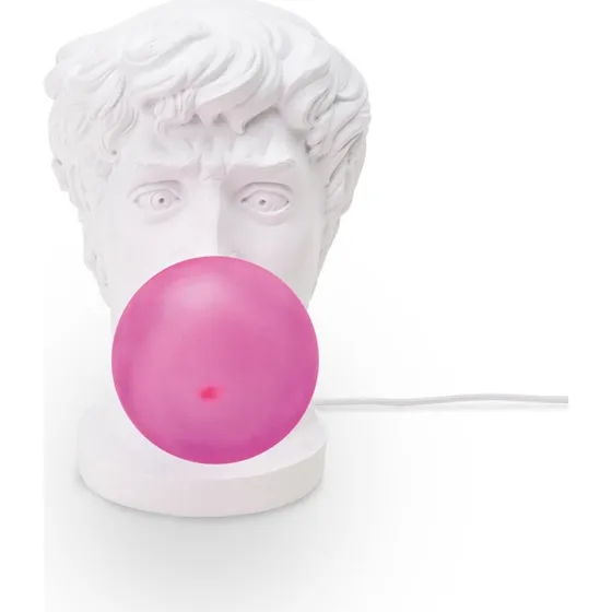 Lampada da Tavolo Wonder Times Seletti - Busto con Gomma Rosa