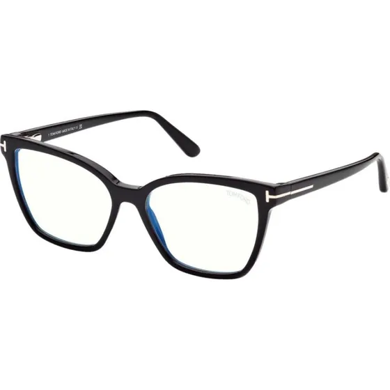 Tom Ford FT 5812-B Blue Block Occhiali da Vista Donna Nero Farfalla