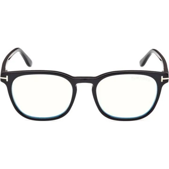 Tom Ford FT5868-B Blue Block Occhiali da Vista Uomo Nero Squadrati
