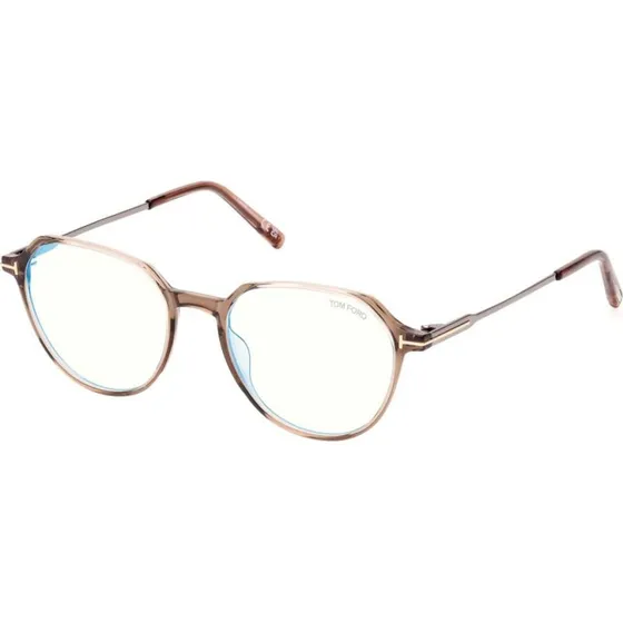 Tom Ford FT 5875-B Blue Block Occhiali da Vista Uomo Marrone
