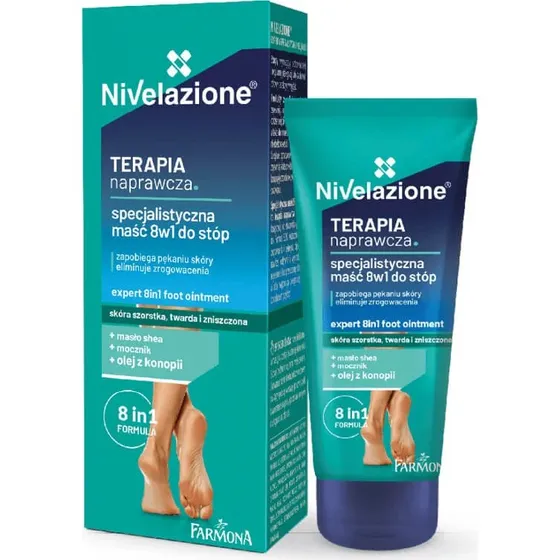 Nivelazione Pomata Specialistica per Piedi 8 in 1, 50 ml