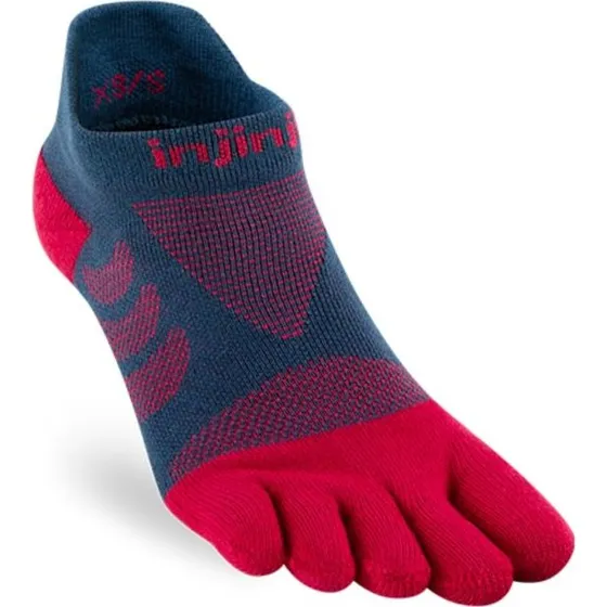 Injinji Ultra Run Calze da Donna No-Show Rosse