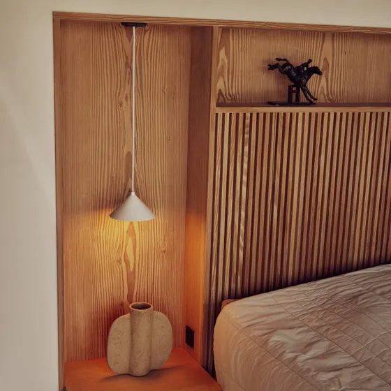 Lampada a sospensione FRANDSEN Grasp, bianco opaco, Ø 15 cm