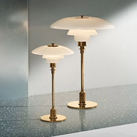 Louis Poulsen PH 2/1 Lampada da Tavolo in Ottone