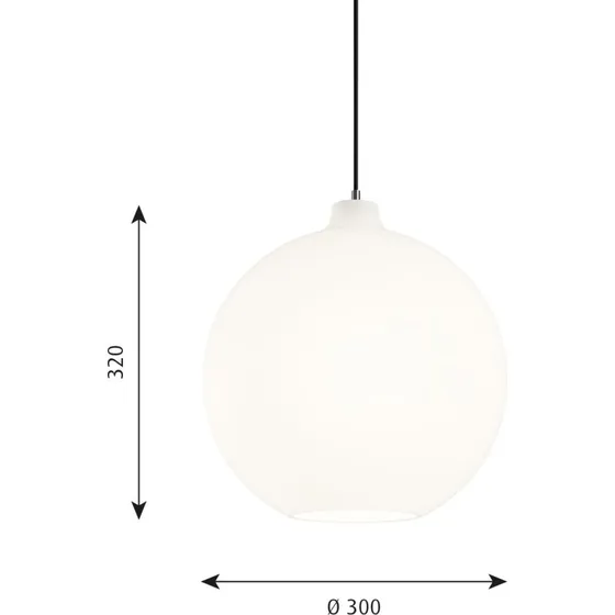 Louis Poulsen Wohlert Lampada a Sospensione in Vetro Ø 30 cm