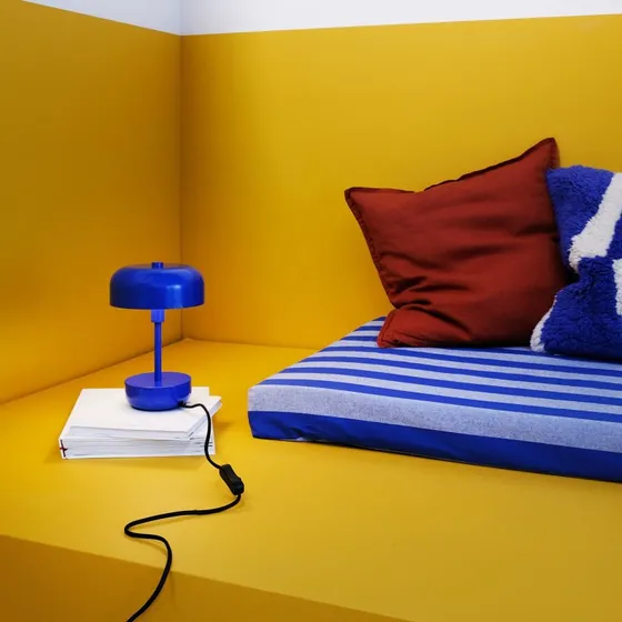 Dyberg Larsen Haipot Lampada da Tavolo Blu in Metallo