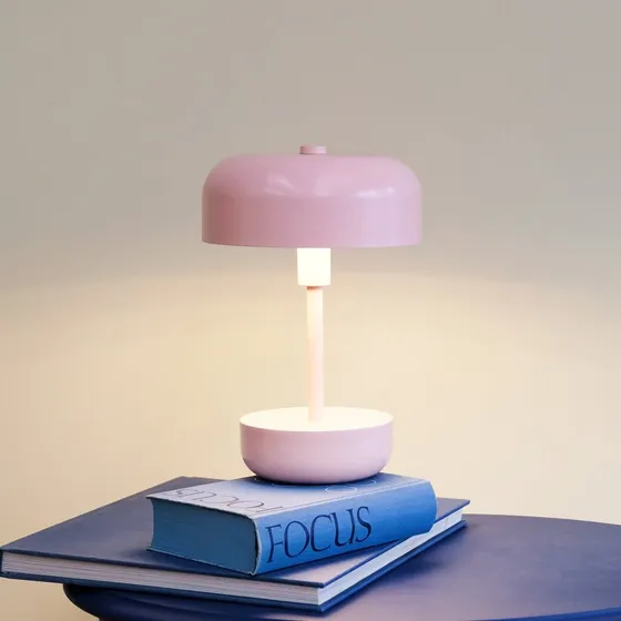 Dyberg Larsen Lampada da Tavolo LED Haipot Rosa Dimmerabile
