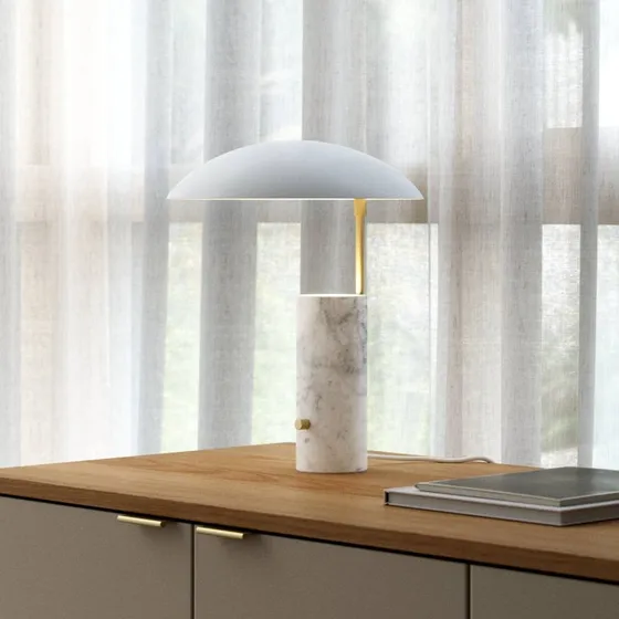 DFTP by Nordlux Lampada da tavolo Mademoiselles base marmo, bianco
