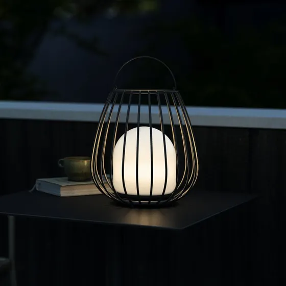 Nordlux Lampada da tavolo LED Jim To-Go, nera, per esterni
