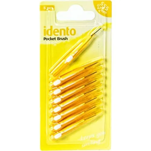 Idento Pocket Brush Scovolino Interdentale Giallo 0,7mm - 8 pezzi