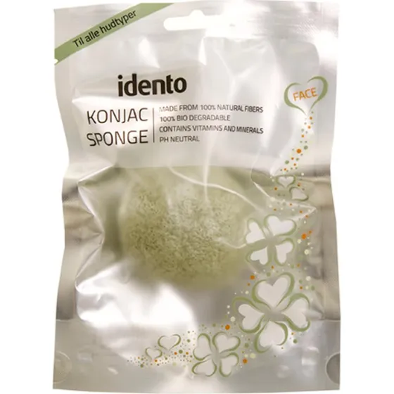Idento Spugna Konjac con Carbone di Bambù