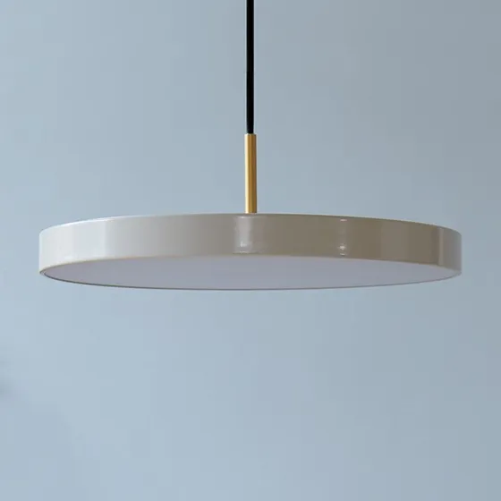 UMAGE Lampada LED a sospensione Asteria Mini, Bianco Perla/Ottone