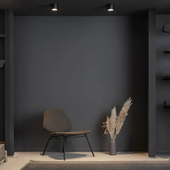 LOOM DESIGN Ray Faretto LED da Soffitto Nero 13W Regolabile