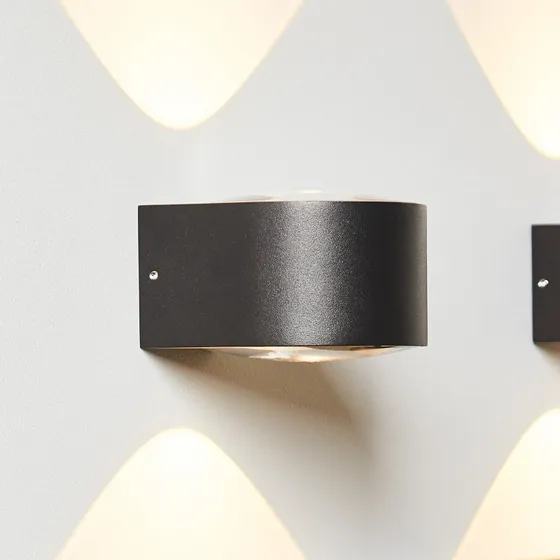 Loom Design Applique a LED Frey IP65 Nero