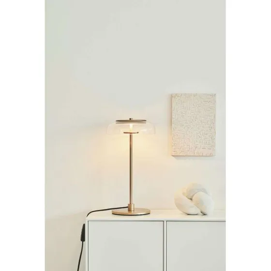 Lampada da tavolo LED Nuura Blossi - Oro e Trasparente