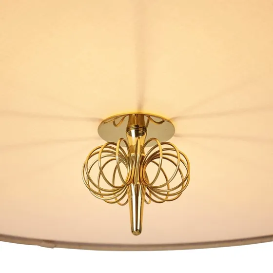 Gubi 1967 Lampada a Sospensione Canvas e Ottone