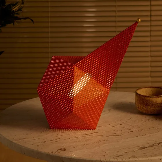 Gubi Lampada da Tavolo LED Bagdad Arancione Acciaio