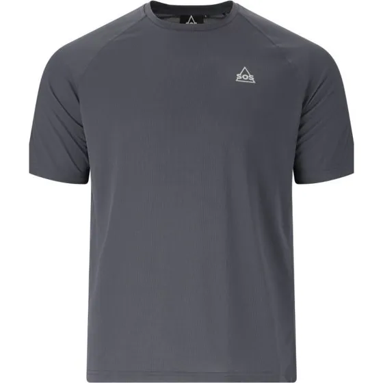 SOS Pillar Tech SS Tee Maglietta da Allenamento Uomo Grigia
