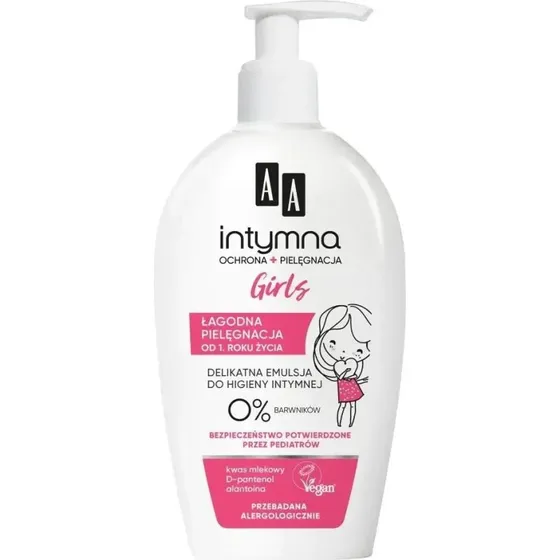 AA Intymna Ochrona Emulsione Igiene Intima Baby Girls 0+, 300 ml