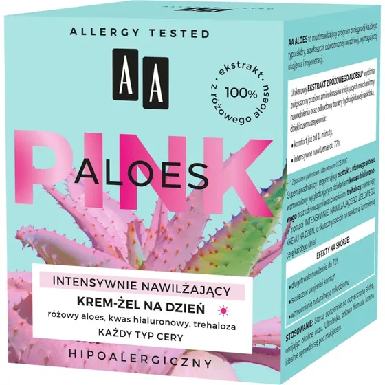 AA Aloe Pink Crema Gel Idratante Intensivo per il Giorno 50ml