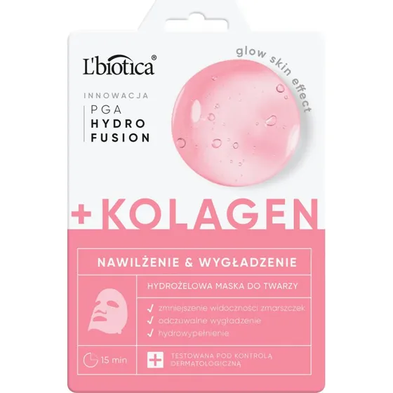 L'biotica Hydro Fusion Maschera Viso Idrogel con Collagene