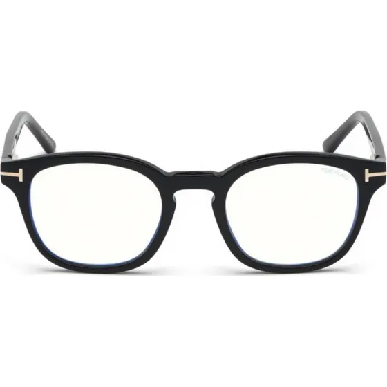 Tom Ford FT 5532-B Blue Block Occhiali da Vista Geometrici Nero Blu